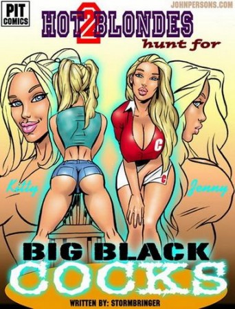 2 Hot blondes hunt for big black cock