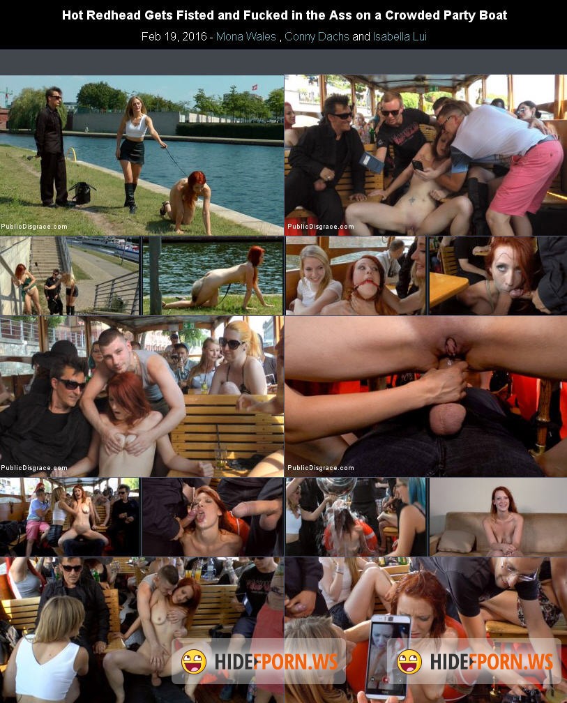 PublicDisgrace.com - Mona Wales, Conny Dachs, Isabella Lui - Hot Redhead Gets Fisted and Fucked in the Ass on a Crowded Party Boat PublicDisgrace.com - Mona Wales, Conny Dachs, Isabella Lui - Hot Redhead Gets Fisted and Fucked in the Ass on a Crowded Party Boat