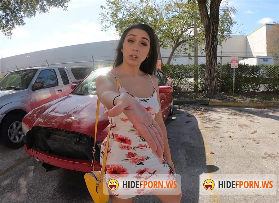 BangRoadSideXXX - Lilly Hall - Lilly Hall Totals Her Car And Fucks The Mechanics Dick For A Favor [2020/HD]