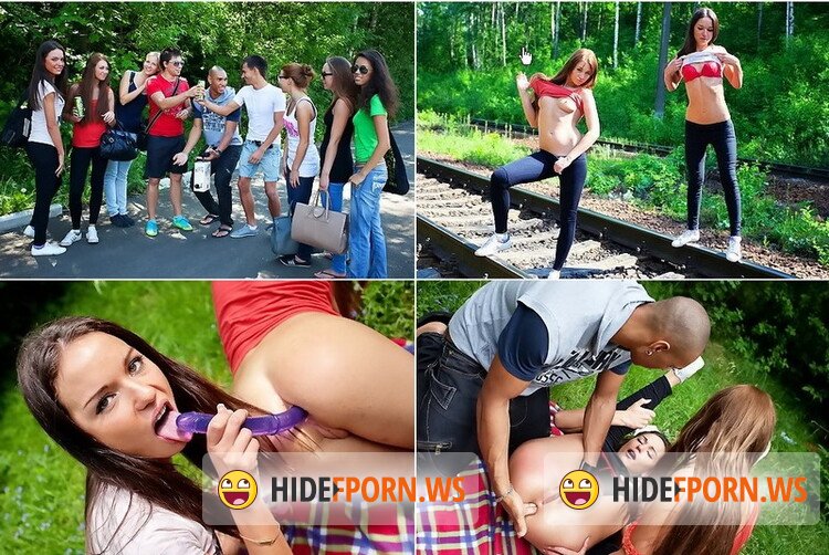 StudentSexParties.com - ALBINA, NATALIE, LINDSEY, ARIANA, MADELYN - Students fuck at picnic in the country [SD 576p]