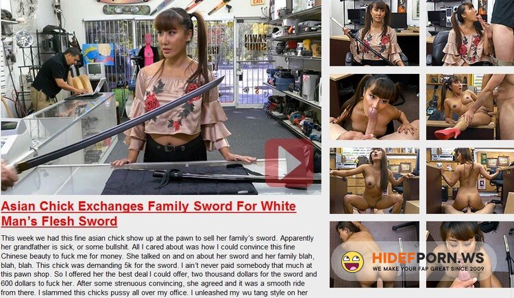 XXXPawn.com - Tiffany Rain - Asian Chick Exchanges Family Sword For White Mans Flesh Sword [FullHD 1080p]