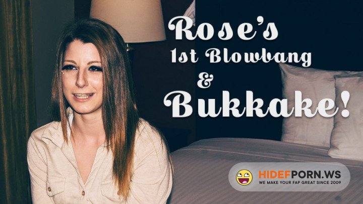 TexasBukkake.com/ManyVids.com - Rose - Rose 1st Blowbang and Bukkake [HD 720p]