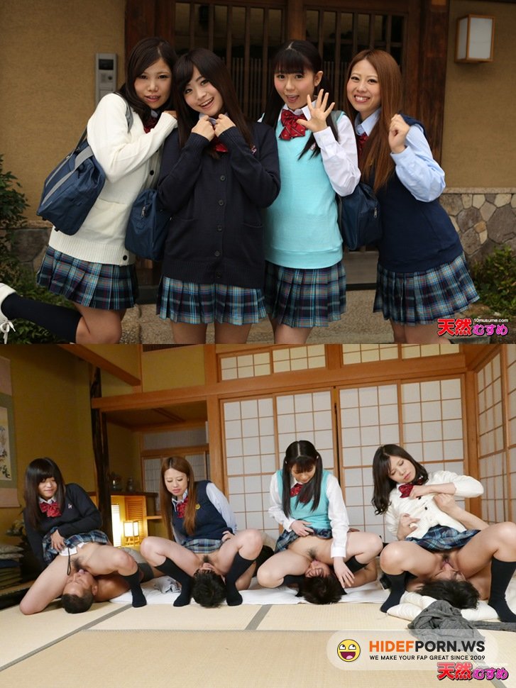 10musume.com - Rina Kirihara, Mai Araki, Mizuki Nishijima, Kana Momose - Gang Bang School Girls [FullHD 1080p]