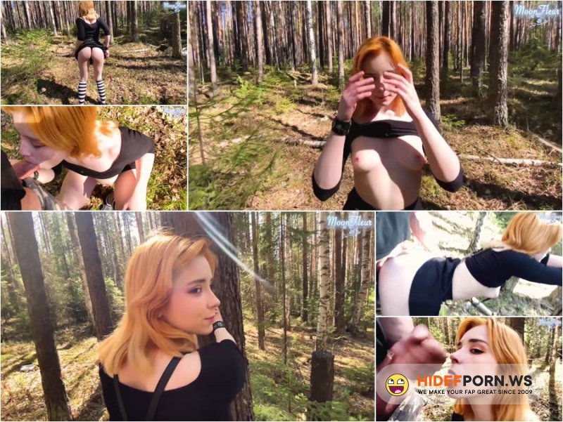 PornHub - MoonFleur - Redhead Deep Sucking and Doggystyle Fucking in the Forest [FullHD 1080p]