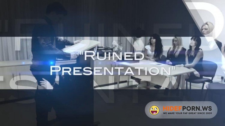 PureCFNM.com - Holly Kiss, Hannah Shaw, Franki Rider, Axa Jay - Ruined Presentation [HD 720p]