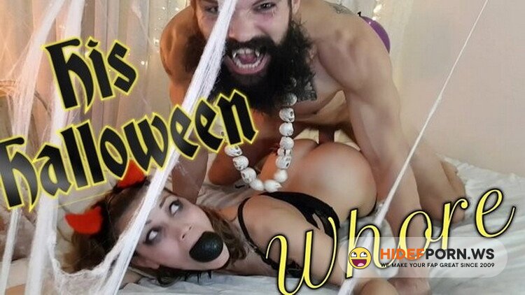 Whorestrainer.com - Whorestrainer - His Halloween Whore - Rough, Spitting, Gagging, Slapping, Rimming and Painal in the name of Love. [FullHD 1080p]