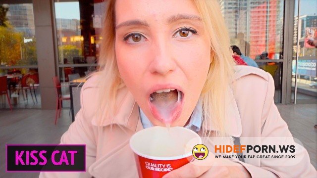 KisscatPublic - Kiss cat - 18 Babe Suck Dick in Toilet Wendis Drink Coffe with Cum  Kiss Cat [FullHD 1080p]