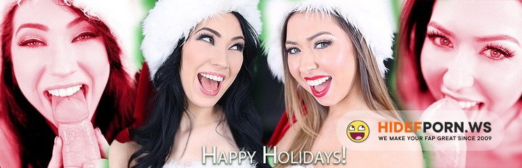 AmateurAllure.com - Aria Alexander, Melissa Moore - Happy Holidays! [FullHD 1080p]