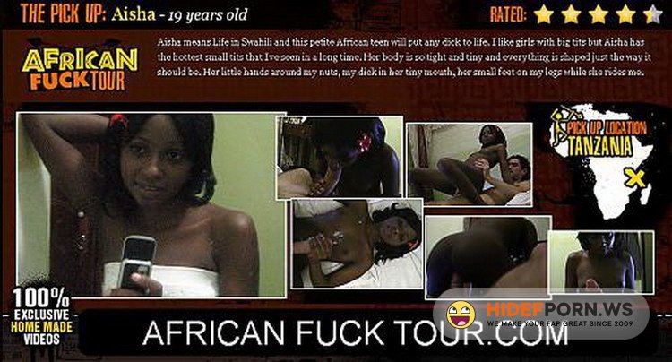 AfricanFuckTour.com - Aisha - Horny petite african gets interracial [HD 720p]