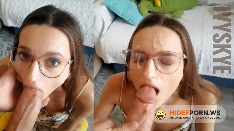 Porn.com - Ivy Skye - Nerdy step sister persuaded me to fuck her mouth and cum on glasses [FullHD 1080p]