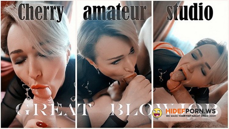 Porn.com - Cherry Aleksa - Sexy Blonde Passionate Blowjob On Camera Best Friend [FullHD 1080p]