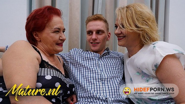 MomsLoveAnal.com - Unknown - Two Horny Grandmas Invite a Big Dick Toyboy Over For Some Threesome Fun [FullHD 1080p]