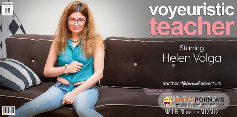 Mature.nl - Helen Volga (46) - Voyeuristic teacher plays with her hairy pussy [FullHD 1080p]