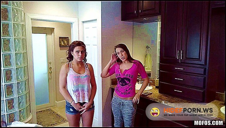 BustedBabysitters.com/Mofos.com - Ashley Sinclair, Kimber Lee - From Naked Selfies to a Threesome! [HD 720p]