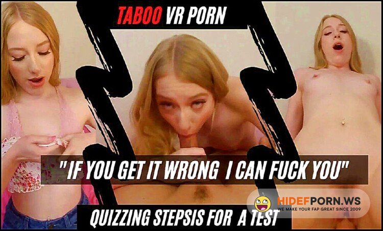 Taboo VR Porn/SexLikeReal.com - Mella Megan - Quizzing Stepsister for Test [UltraHD 2K 1920p]