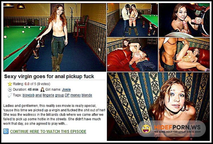 MyPickupGirls.com/WTFPass.com - Josie - Sexy virgin goes for anal pickup fuck [HD 720p]