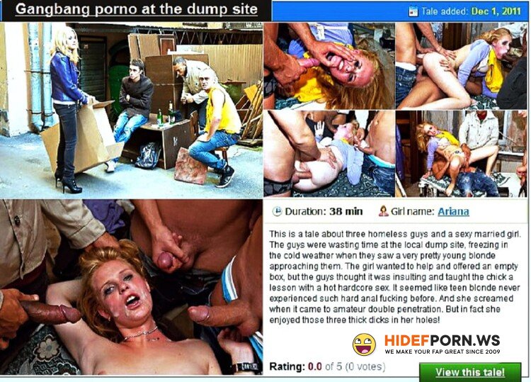 hardfucktales.com - Ariana - Gangbang porno at the dump site [SD 576p]