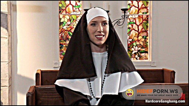 HardcoreGangbang.com/Kink.com - Maia Davis - Petite Blonde Lives out Fantasy Nun Gangbanged by 5 Priests in Chapel [HD 720p]