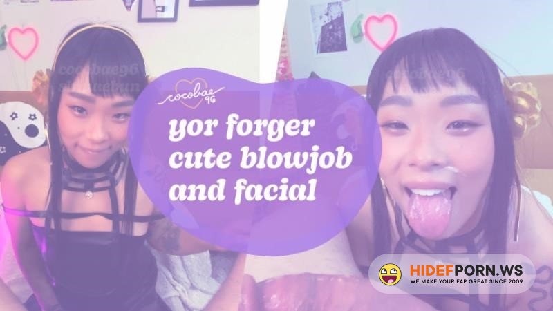 ManyVids - CocoBae96 - Yor Forger Cute Blowjob And Facial [2023/4K]