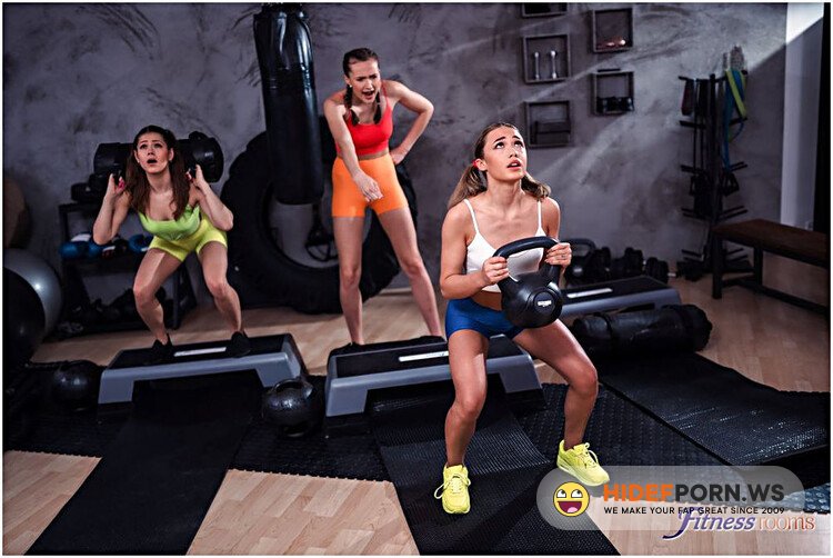 FitnessRooms/SexyHub - Stacy Cruz, Sereyna Gomez, Rika Fane - Three way lesbian tongue workout [FullHD 1080p]