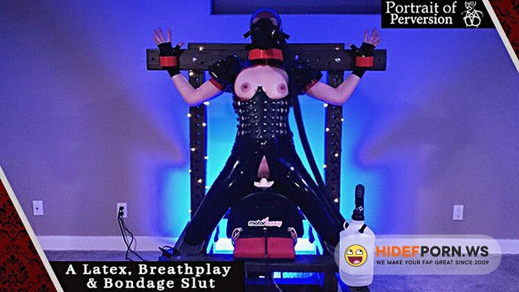 PornHub.com - A Latex, Breathplay Bondage Slut Gets Locked On a MotorBunny Made To Cum Repeatedly [FullHD 1080p]