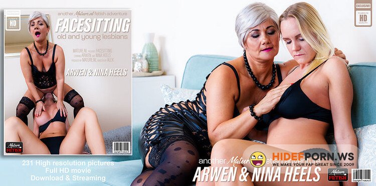 Mature.nl - Old and young facesitting lesbians MILF Arwen and young Nina Heels love their naughty fetish [FullHD 1080p]