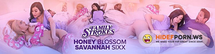 FamilyStrokes.com / TeamSkeet.com - Savannah Sixx & Honey Blossom - My Step Parents Seduced Me [Full HD 1080p]