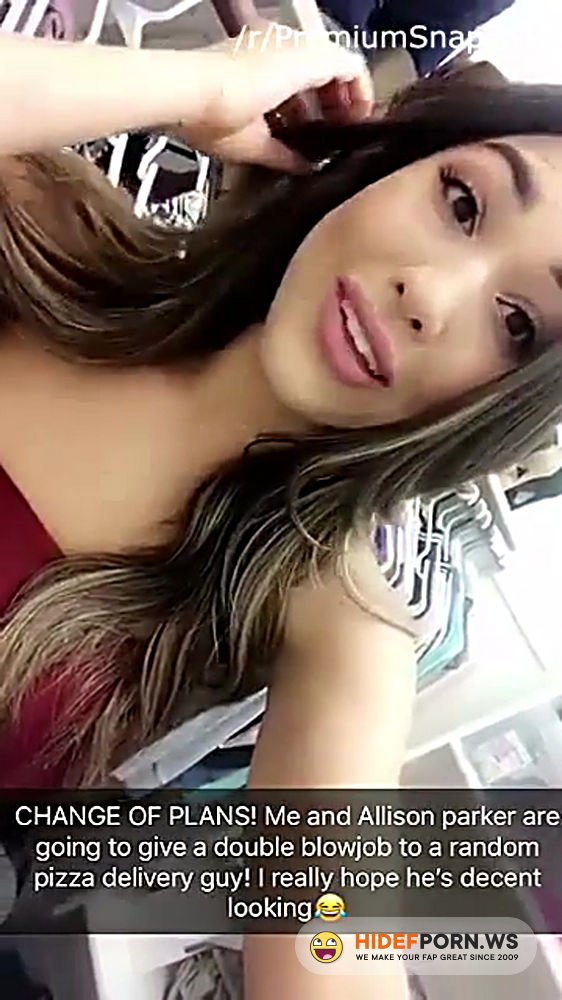 Onlyfans - Rainey James And Allison Parker Pizza Guy Blowjob Snapchat Porn Video Leaked [SD 640p]