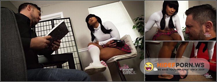Clips4Sale - Bratty Foot Girls - Sahrye - Teaching The Pervy Teacher a Lesson [HD 720p]