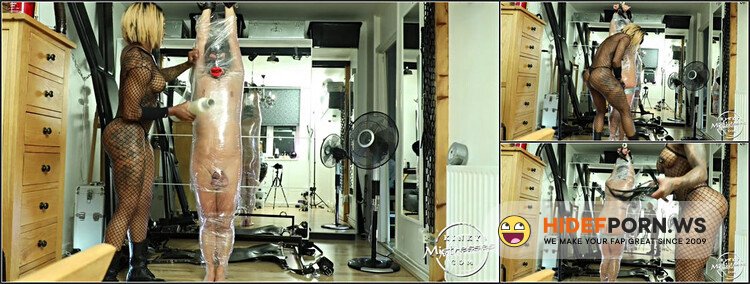 Clips4Sale - Kinky Mistresses - Clingfilm Slave. Starring Mistress Kiana [HD 720p]