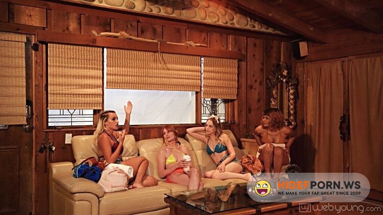 WebYoung / GirlsWay - Lacy Lennon, Lily Larimar, Indica Monroe, Apryl Rein (Indoor Beach Party) [Full HD 1080p]