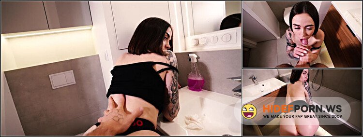 ModelsPorn - Nikky Dandelion - Cleaned The Bathroom But Had To Pause To Suck Cock And Get Cum On Tits [FullHD 1080p]