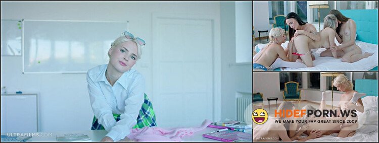 Ultra Films - Lika Star Eva Elfie Sofi Smile Sasha Sparrow Four Girls One Bed [FullHD 1080p]