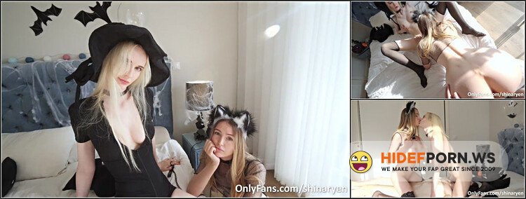 ModelsPorn - Shinaryen - Halloween Threesome With Witch And Slutty Kitty - Creampie Sex [FullHD 1080p]