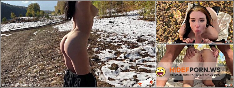 Sweetie Fox - razy Girl Takes Off Her Clothes In Cold And Warms Up With Sex [FullHD 1080p]