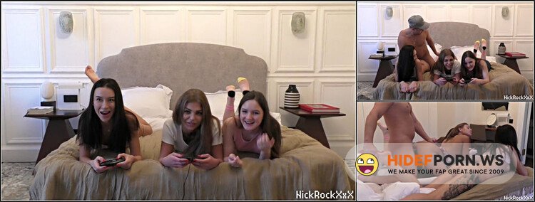 Trio Best Friends Teen Lesbian Play Sex Game With Big Natural Cock [FullHD 1080p]