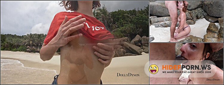 Dolly-Dyson - PAWG Teen Getting ROUGH FUCKED By a Stranger In Pussy And Ass To Extreme SQUIRTS On a Public Beach [FullHD 1080p]