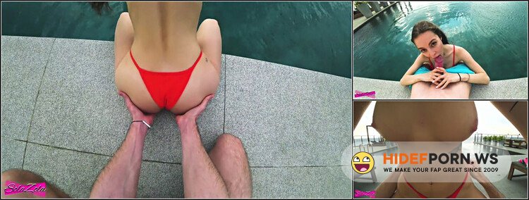 ModelsPorn - Accidentally Cum In Her Pussy Near The Rooftop Pool - SolaZola [FullHD 1080p]