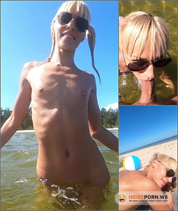 ModelsPorn - Saliva Bunny - Hard Dick Feels Alright In The Blond Ass | Saliva Bunny Does Deepthroat And Anal On The Beach [FullHD 1080p]