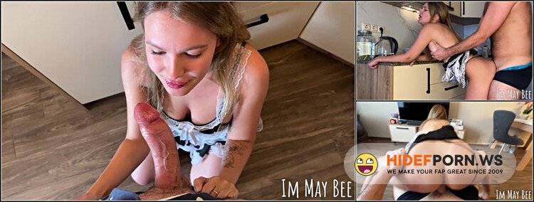 ModelsPorn - ImMayBee - Cheating On My Wife With a Young Housemaid. Fucked In The Kitchen And Cum In Mouth [FullHD 1080p]