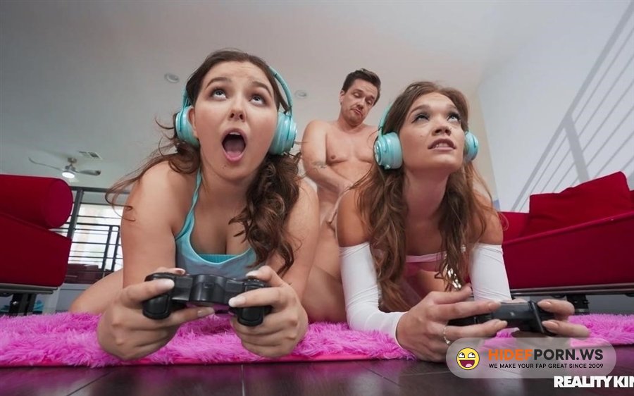 SneakySex - Katie Kush, Leana Lovings - Gamer Girls Compete For Cock [2023/HD]