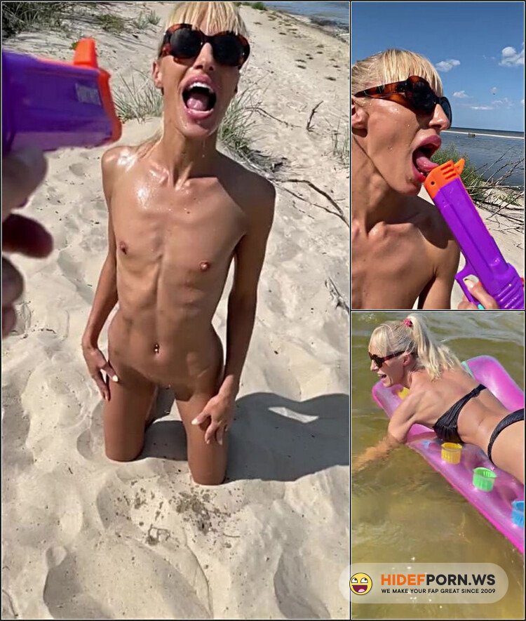 Saliva Bunny - ADORABLE GAGGING PRINCESS SALIVA BUNNY SQUIRTING BY TOY GUN IN THE THROAT WORSHIP OPERA AT THE BEACH [HD 720p]