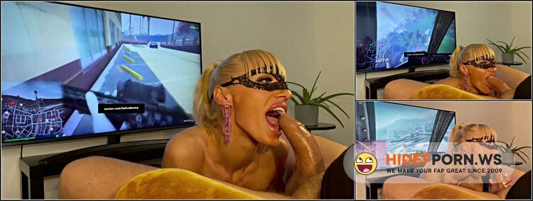 ModelsPorn - Saliva Bunny - Beautiful Amateur Blonde Can t Stop Gagging On My Dick While I Play GTA Online | Saliva Bunny [FullHD 1080p]