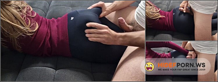 Rubbing On Perfect Ass And Huge Cumshot On Yoga Pants [FullHD 1080p]