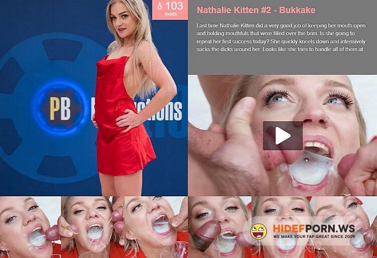 PremiumBukkake.com - Nathalie Kitten 2 Bukkake [UltraHD/4K 2160p]