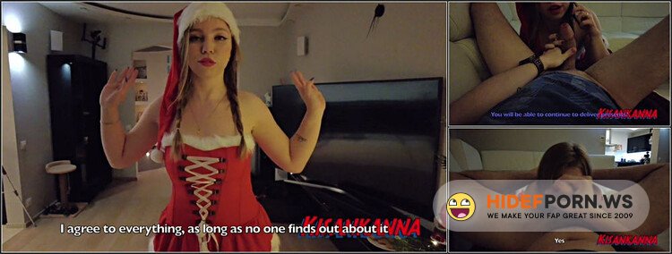 Miss Santa Cheated On Mr. Santa! Cum On Her Face While She Was Talking To Him On The Phone [FullHD 1080p]
