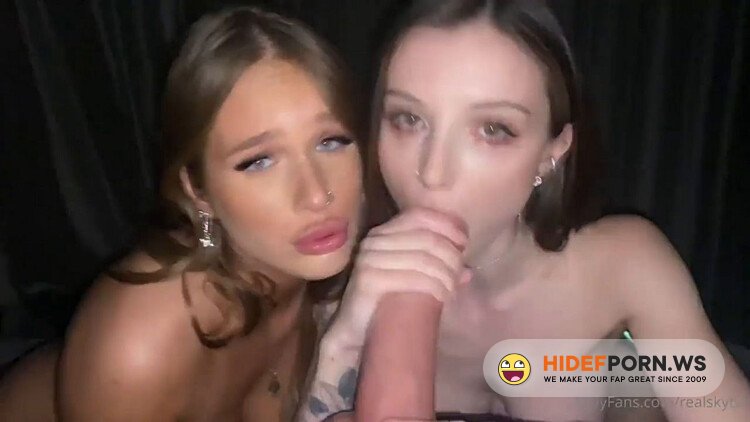 Onlyfans - Dainty Wilder Realskybri Threesome Blowjob Porn Video [HD 720p]