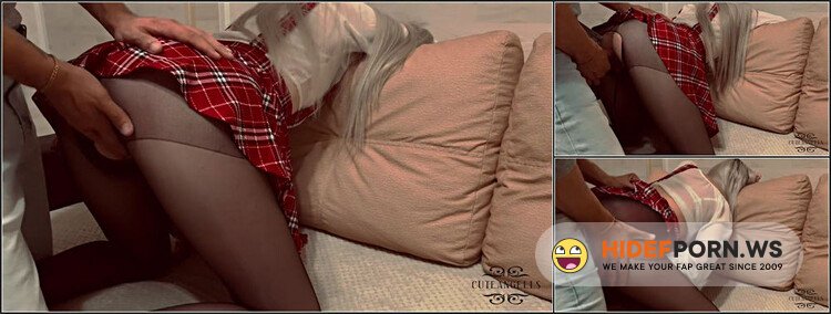 Mila Lioness - Torn Pantyhose, Whipped With a Belt And Fucked Hard For Bad Behavior. Teens. Stepsister. [FullHD 1080p]