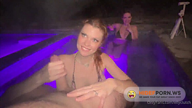 Onlyfans - Elly Clutch New Years Hot Tub Voyeur Blowjob Video [FullHD 1080p]