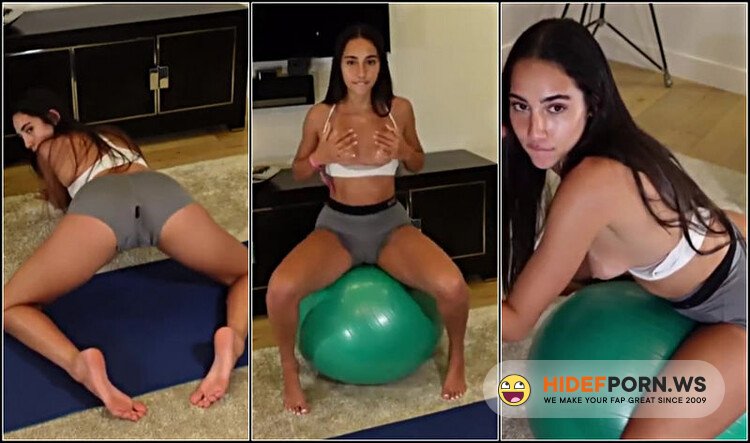 Onlyfans - Izzy Green Yoga Ball Blowjob Facial PPV Video Leaked [HD 720p]